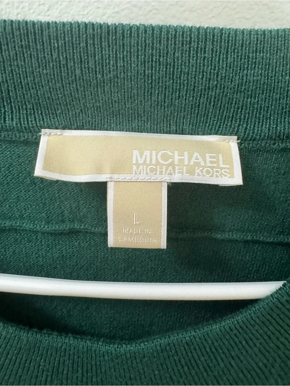 Michael Kors Emerald Green Crewneck Sweater
